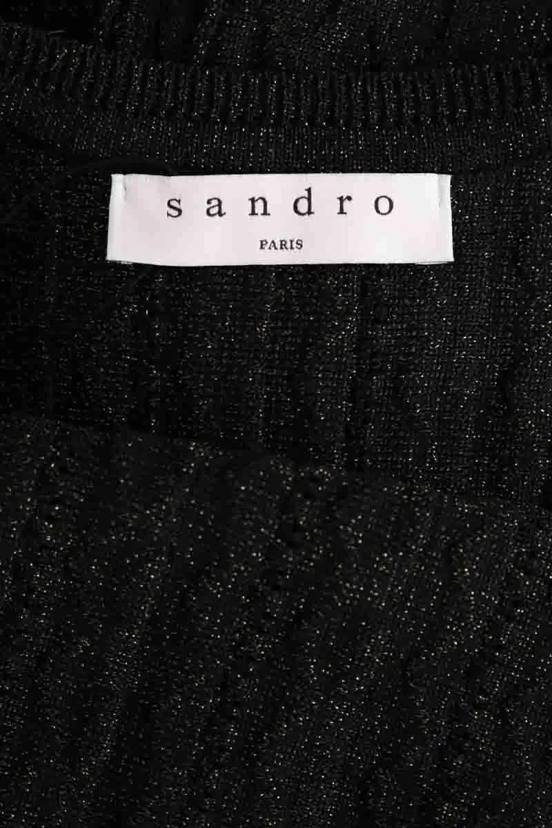 Robe Sandro Noir en Viscose