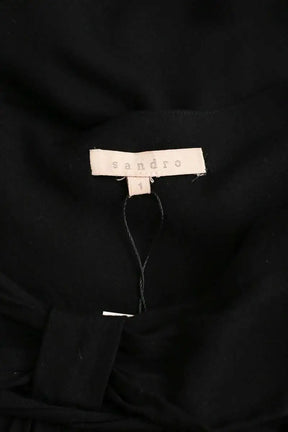 Robe Sandro Noir en Viscose