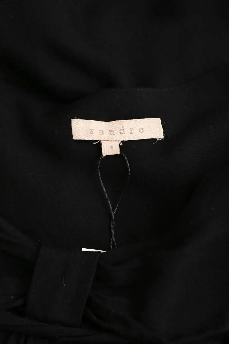 Robe Sandro Noir en Viscose