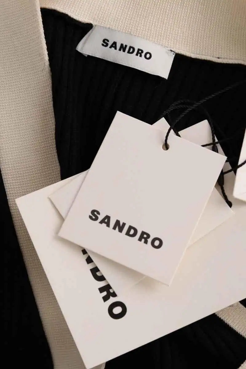 Robe Sandro Noir en Viscose