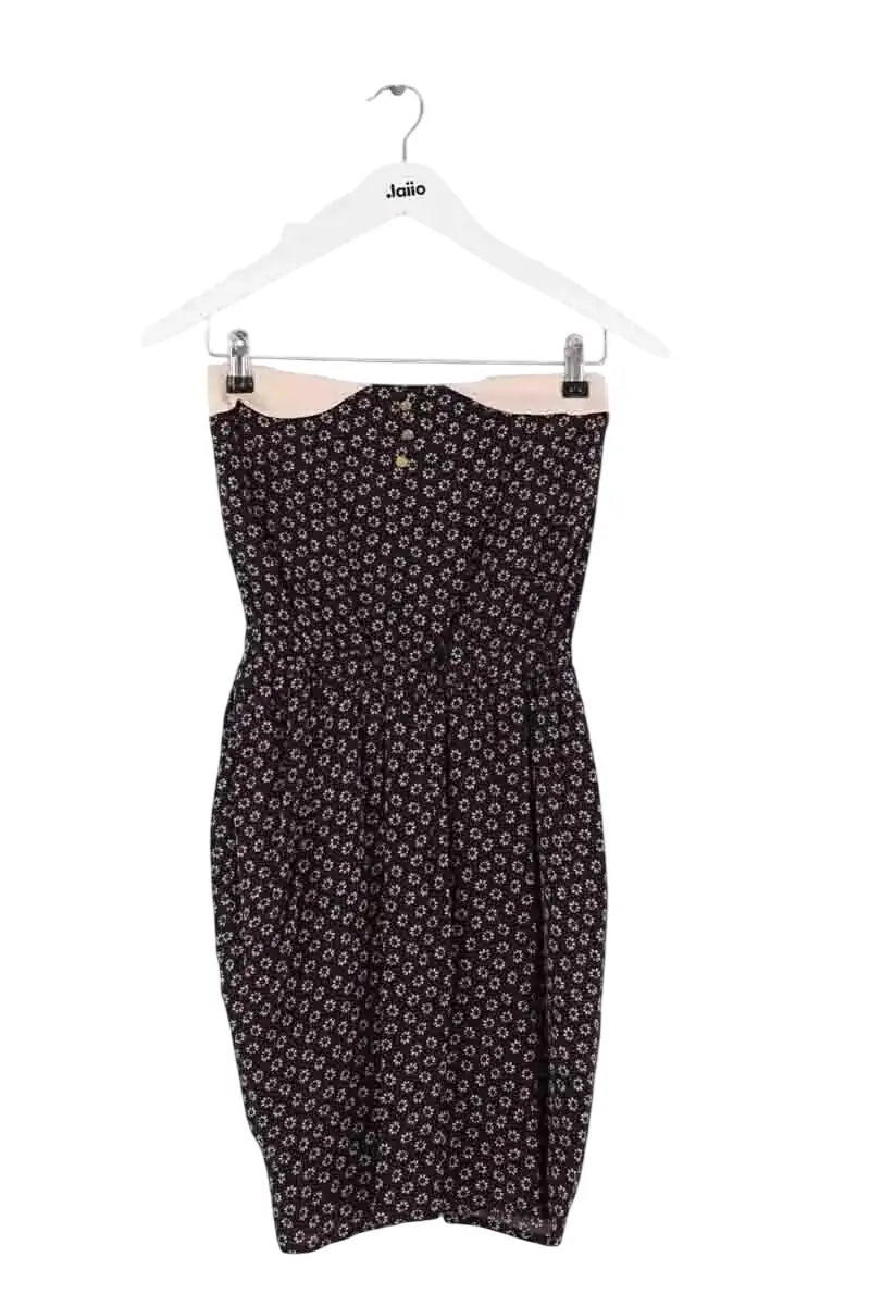 Robe Sandro Noir en Viscose, taille S - Seconde Main
