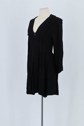 Robe Sandro Noir en Viscose