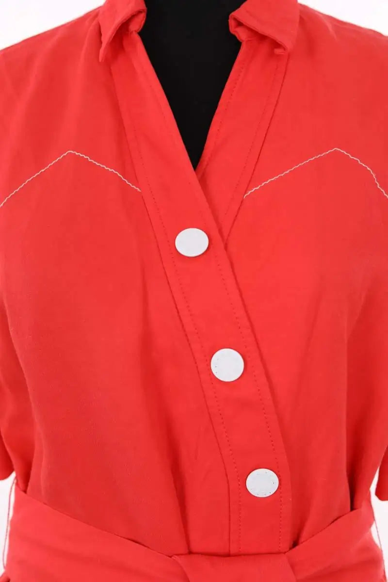 Robe Sandro Orange en Viscose