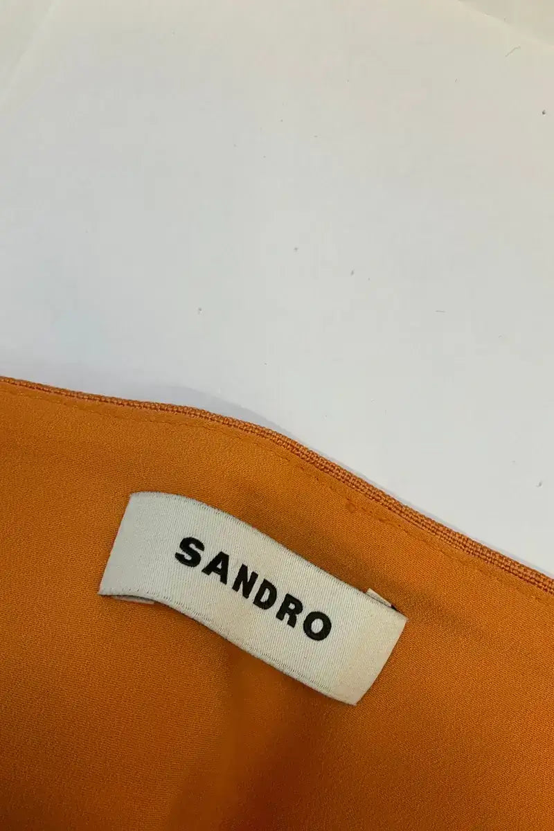 Robe Sandro Orange en Viscose