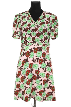 Robe Sandro Rose en Soie, taille L - Seconde Main