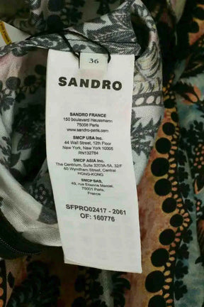 Robe Sandro Rose en Soie