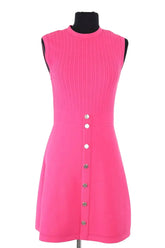 Robe Sandro Rose en Synthétique, taille XS - Seconde Main