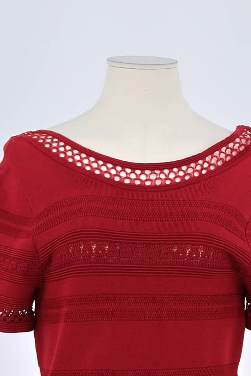 Robe Sandro Rouge en Viscose