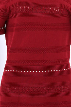 Robe Sandro Rouge en Viscose