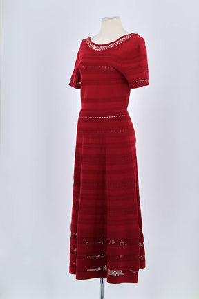 Robe Sandro Rouge en Viscose