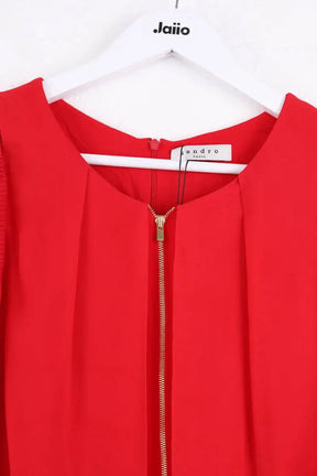 Robe Sandro Rouge en Viscose