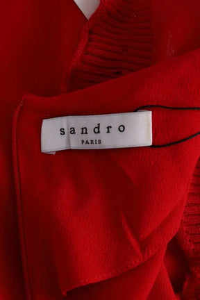 Robe Sandro Rouge en Viscose