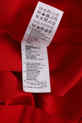 Robe Sandro Rouge en Viscose