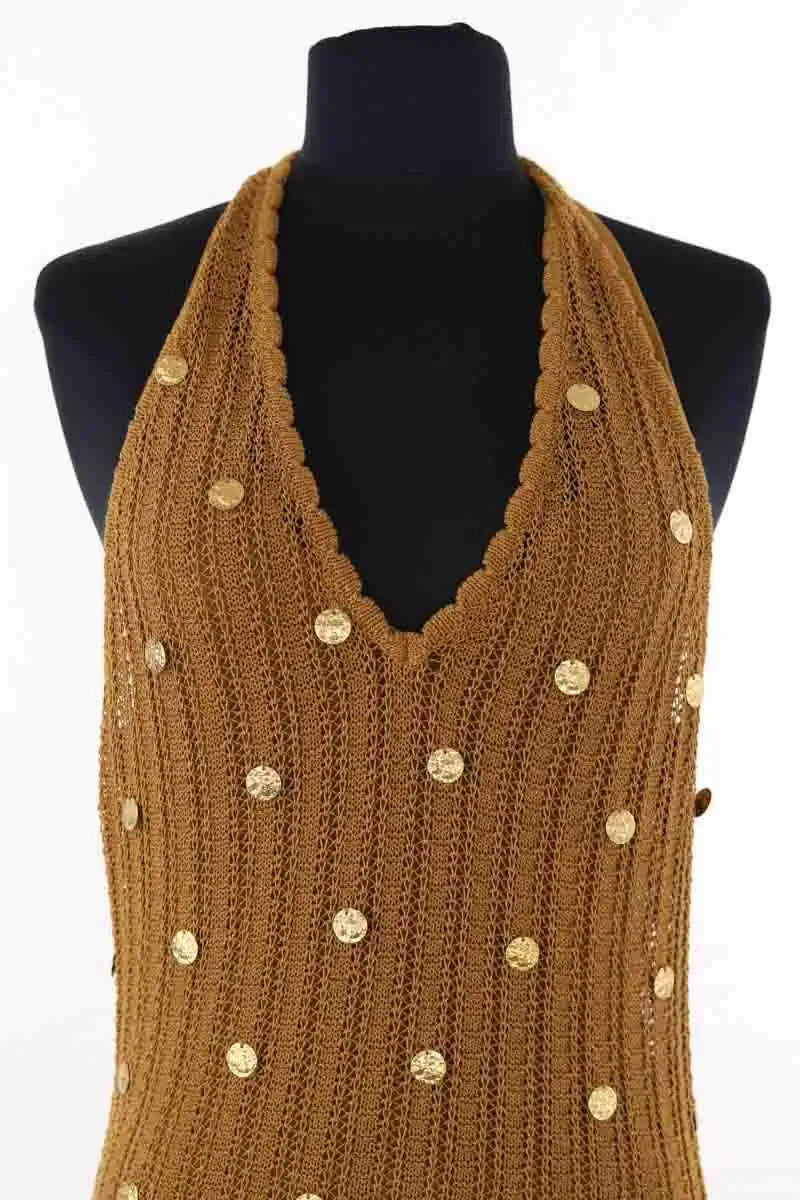 Robe Sandro Vert en Coton