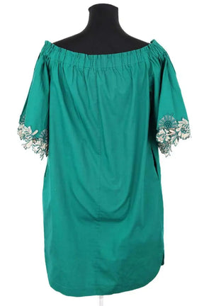 Robe Sandro Vert en Coton