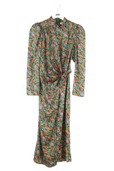 Robe Sandro Vert en Polyester, taille XS - Seconde Main