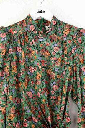 Robe Sandro Vert en Polyester