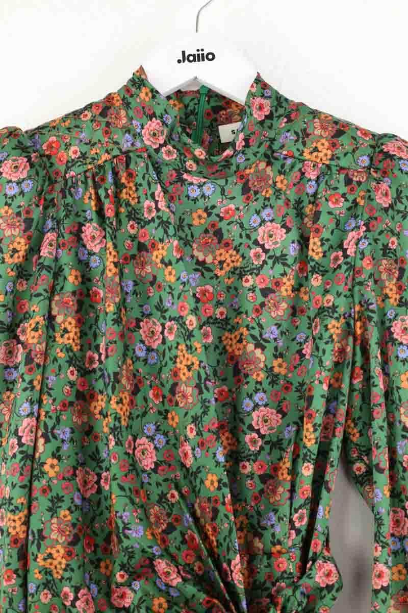 Robe Sandro Vert en Polyester