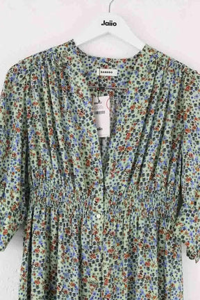 Robe Sandro Vert en Synthétique