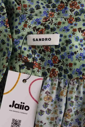 Robe Sandro Vert en Synthétique