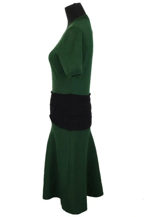 Robe Sandro Vert en Viscose