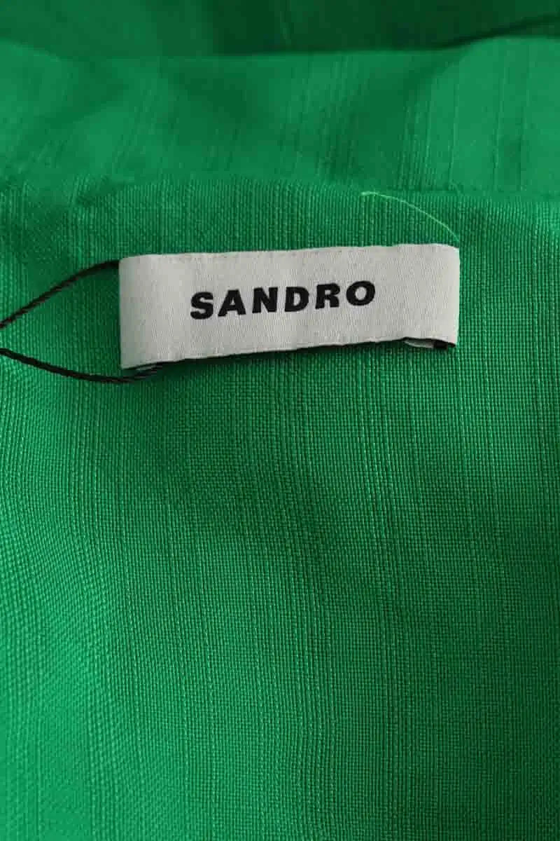 Robe Sandro Vert en Viscose