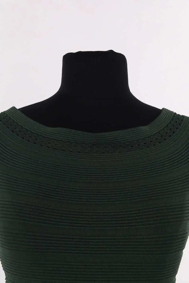 Robe Sandro Vert en Viscose