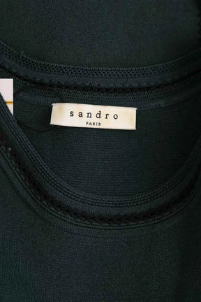 Robe Sandro Vert en Viscose