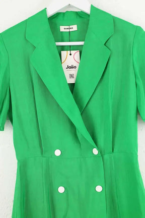 Robe Sandro Vert en Viscose
