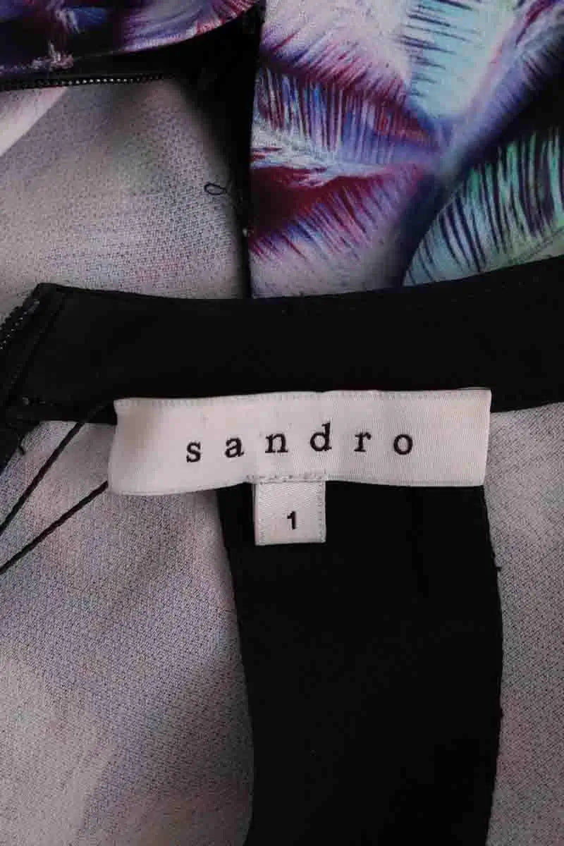 Robe Sandro Violet en Synthétique