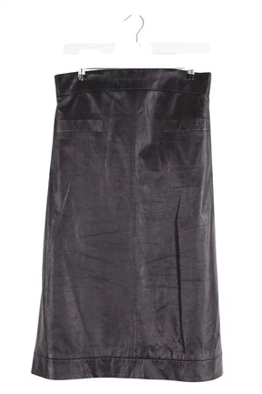 Robe sans manches Chanel Noir en Cuir, taille S - Seconde Main