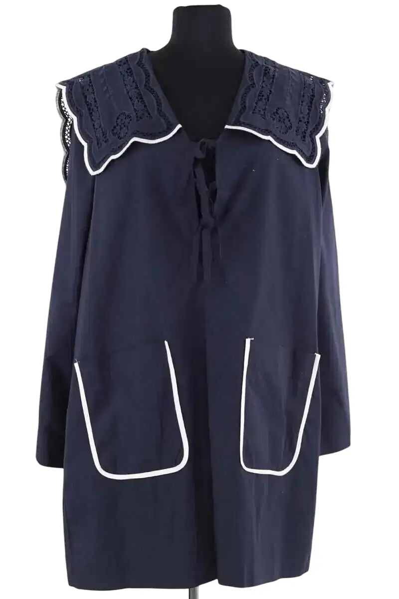 Robe Sea Marine en Coton, taille L - Seconde Main
