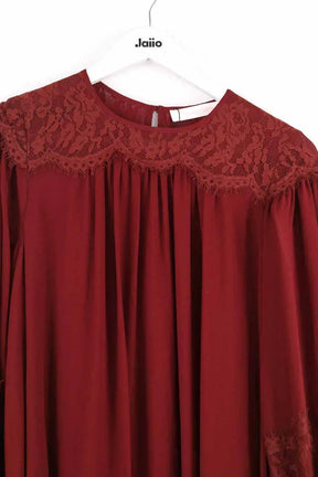 Robe See By Chloé Bordeaux en Synthétique