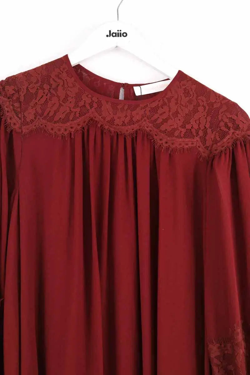 Robe See By Chloé Bordeaux en Synthétique