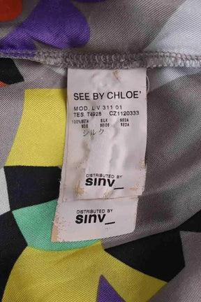 Robe See By Chloé Multicolore en Soie