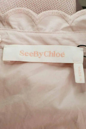 Robe See By Chloé Rose en Coton