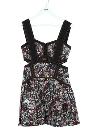 Robe Self-Portrait Noir en Coton, taille M - Seconde Main