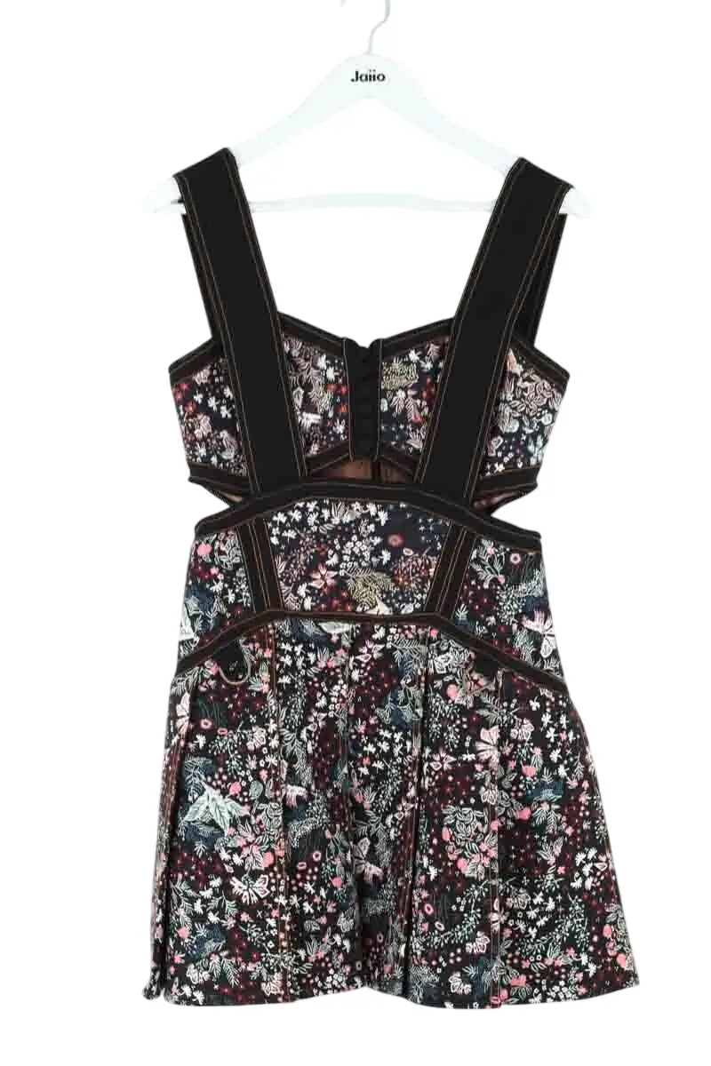 Robe Self-Portrait Noir en Coton, taille M - Seconde Main
