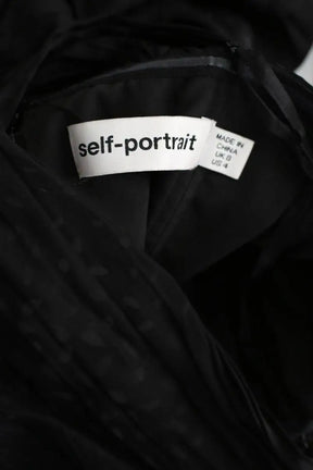 Robe Self-Portrait Noir en Synthétique