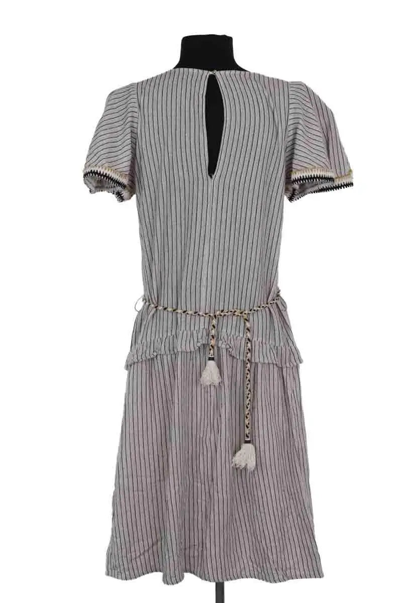 Robe Sessun Blanc en Coton