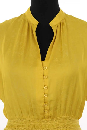 Robe Sessun Jaune en Synthétique