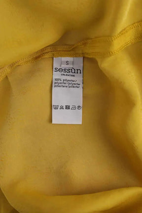Robe Sessun Jaune en Synthétique