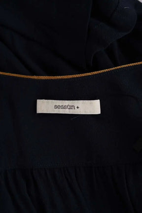 Robe Sessun Jima Bleu en Viscose