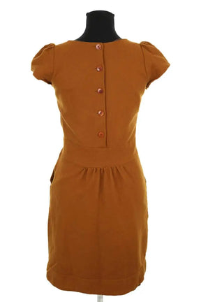 Robe Sessun Lacey Marron en Laine