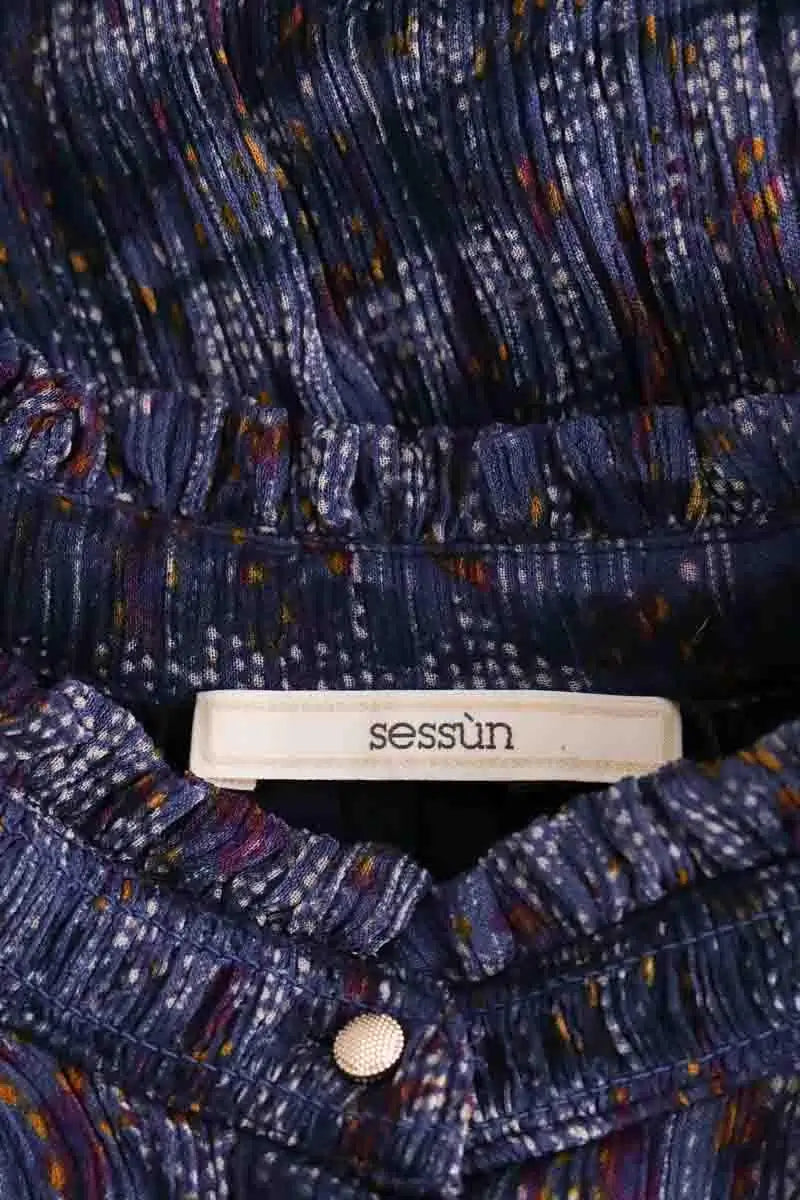 Robe Sessun Lane sao Bleu en Viscose