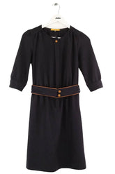 Robe Sessun Noir en Laine, taille XS - Seconde Main