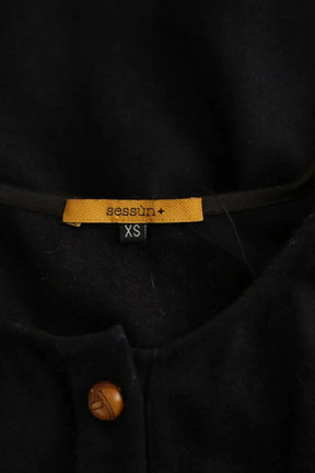 Robe Sessun Noir en Laine