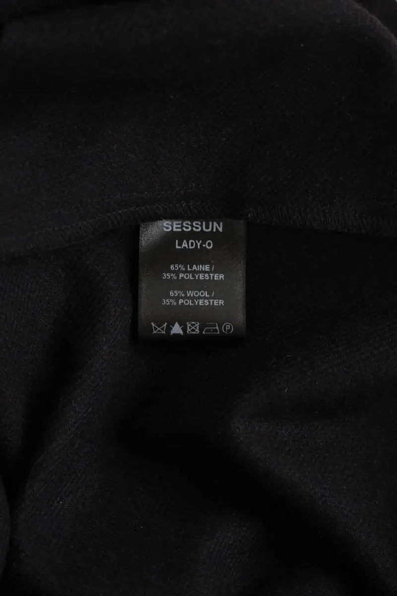 Robe Sessun Noir en Laine
