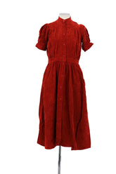 Robe Sessun Rouge en Coton, taille S - Seconde Main
