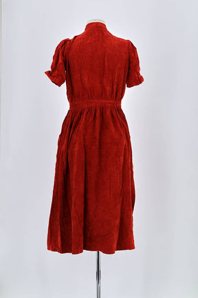 Robe Sessun Rouge en Coton
